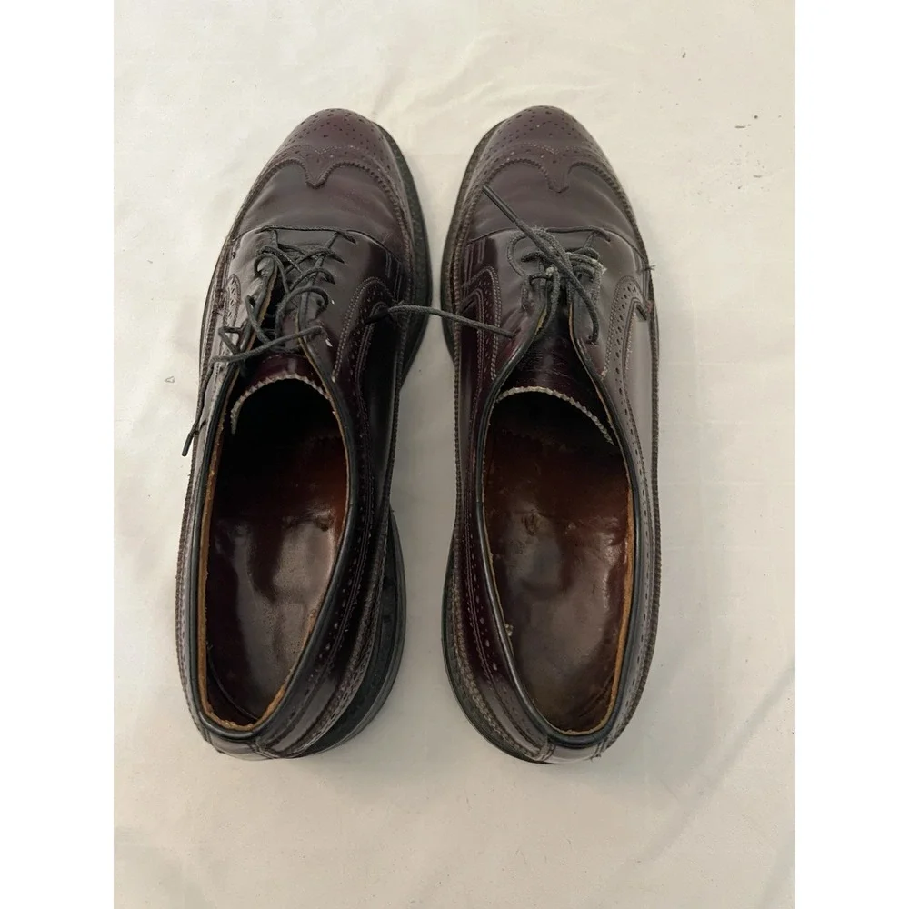 O'SULLIVAN Mens Oxfords Size 11‎ Dark Brown Wingtip Leather Dress Shoes Lace Up